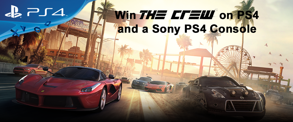 Win The Crew on PS4 and a Sony PS4 Console